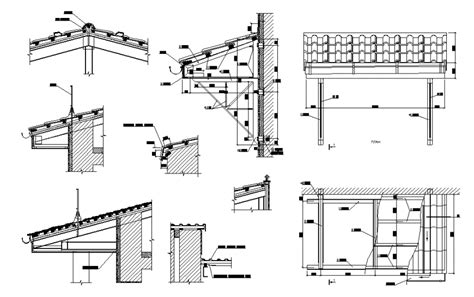 steel roof detail section